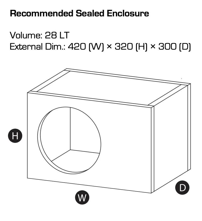 ESB HB 1.10S4 – 10" subwoofer